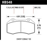 Hawk Miata Brembo / Renault Clio / Cobalt SS HP+ Street Front Brake Pads thumbnail 1