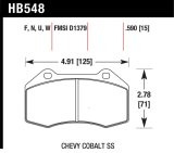 Hawk Renault Clio DTC-60 Race Front Brake Pads thumbnail 4