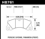 Hawk 10-13 Porsche Panamera / 12-15 Cayenne Performance Ceramic Luxury & Touring Front Brake Pad thumbnail 5