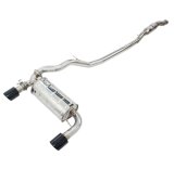 Invidia 15-18 Ford Focus RS Q300 w/Valve Rolled Black Tip Cat-Back Exhaust thumbnail 1