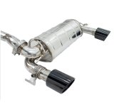 Invidia 15-18 Ford Focus RS Q300 w/Valve Rolled Black Tip Cat-Back Exhaust thumbnail 2