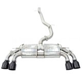 Invidia 2022+ Volkswagen Golf R MK8 76mm R400 Valved Cat Back Exhaust Straight Cut Black Tips thumbnail 1