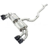 Invidia 2022+ Volkswagen Golf R MK8 76mm R400 Valved Cat Back Exhaust Straight Cut Black Tips thumbnail 2
