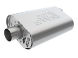 Borla CrateMuffler SBC Hot 350/383 3 inch Offset/Center 14in x 4.35in x 9in Oval Muffler thumbnail 4