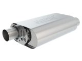 Borla CrateMuffler SBC Hot 350/383 3 inch Offset/Center 14in x 4.35in x 9in Oval Muffler thumbnail 8