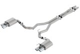 Borla 2018 Ford Mustang GT 5.0L AT/MT 3in ATAK Catback Exhaust w/ Valves thumbnail 4
