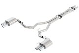 Borla 2018 Ford Mustang GT 5.0L AT/MT (w/o Valves) ATAK 3in Cat-Back Exhaust w/Polished Tips thumbnail 3