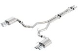 Borla 2018 Ford Mustang GT 5.0L AT/MT (w/o Valves) ATAK 3in Cat-Back Exhaust w/Polished Tips thumbnail 4