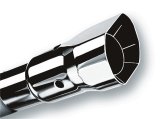 Borla Universal Polished Tip Single Square Angle-Cut Intercooled (inlet 2 1/4in. Outlet 2 1/2 x 2 3/ thumbnail 1