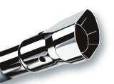 Borla Universal Polished Tip Single Square Angle-Cut Intercooled (inlet 2 1/4in. Outlet 2 1/2 x 2 3/ thumbnail 4