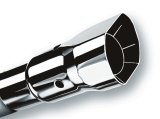 Borla Universal Polished Tip Single Square Angle-Cut Intercooled (inlet 2 1/4in. Outlet 2 1/2 x 2 3/ thumbnail 5