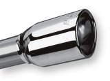 Borla Universal Polished Tip Single Oval Rolled Angle-Cut w/Clamp (inlet 2 1/4in. Outlet 3 5/8 x 2 1 thumbnail 3