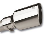Borla Universal Polished Tip Single Round Rolled Angle-Cut w/Clamp (inlet 2 1/2in. Outlet 4 x 4in) * thumbnail 2