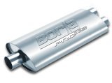 Borla Pro-XS 3in, 2-1/2in, 19in x 9-1/2in x 4in Oval Cen/Dual Turbo XL Muffler thumbnail 2