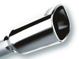 Borla 2.25in Inlet 3.28in x 3.5in Square Rolled Angle Cut x 7.88in Long Exhaust Tip thumbnail 7