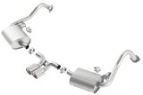 Borla 14-15 Porsche Cayman/Boxster (981) RWD 2Dr Dual Center Rear Exit Catback 4in Tip Exhaust Sys thumbnail 4