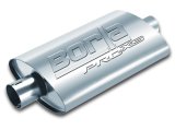 Borla Universal Pro-XS Oval 2.5in Inlet/Outlet Center/Center Notched Muffler thumbnail 2