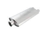 Borla Universal Center/Dual Oval 3in In/2.25in Out 19in x 4in x 9.5in Notched PRO-XS Muffler thumbnail 8
