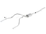 Borla 14 Silv/Sierra 1500 EC Std/CC Short 143.5in WB Touring Single Split Rear Exit Cat-Back Exhaust thumbnail 2