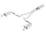 Borla Touring Cat-Back 15 Ford Mustang GT 5.0L V8 MT/AT 2.5in pipe 4in tip thumbnail 2