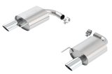 Borla S-Type Rear Section 15-17 Ford Mustang GT 5.0L V8 MT/AT 2.5in pipe 4in tip thumbnail 1