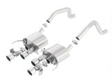 Borla 15 Chevy Corvette C7 ZO6 6.2L w/o AFM w/ NPP ATAK Quad RD RL IC Tips Center Rear Exit Exhaust thumbnail 1