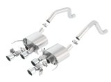 Borla 15 Chevy Corvette C7 ZO6 6.2L w/o AFM w/ NPP ATAK Quad RD RL IC Tips Center Rear Exit Exhaust thumbnail 2