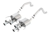 Borla 15 Chevy Corvette C7 ZO6 6.2L w/o AFM w/ NPP ATAK Quad RD RL IC Tips Center Rear Exit Exhaust thumbnail 5