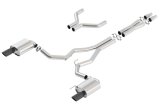Borla Atak Cat-Back 15-17 Ford Mustang GT 5.0L V8 MT/AT 3in pipe 4in Black Chrome Tips thumbnail 5