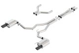 Borla Atak Cat-Back 15-17 Ford Mustang GT 5.0L V8 MT/AT 3in pipe 4in Black Chrome Tips thumbnail 6