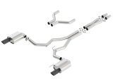 Borla Atak Cat-Back 15-17 Ford Mustang GT 5.0L V8 MT/AT 3in pipe 4in Black Chrome Tips thumbnail 8