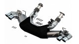 Borla 2020 Chevrolet Corvette C8 6.2L S-Type Exhaust System Dual Round A/C Tips 4inx 4.75in thumbnail 7