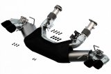 Borla 2020 Chevrolet Corvette C8 6.2L S-Type Exhaust System Dual Round Rolled A/C Black Chrome Tips thumbnail 1
