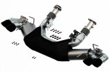 Borla 2020 Chevrolet Corvette C8 6.2L S-Type Exhaust System Dual Round Rolled A/C Black Chrome Tips thumbnail 2
