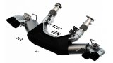 Borla 2020 Chevrolet Corvette C8 6.2L S-Type Exhaust System Dual Round Rolled A/C Black Chrome Tips thumbnail 7