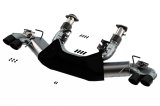 Borla 2020 Chevrolet Corvette C8 6.2 ATAK 3in Exhaust System Dual Round Rolled A/C Black Chrome Tips thumbnail 1
