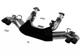 Borla 2020 Chevrolet Corvette C8 6.2 ATAK 3in Exhaust System Dual Round Rolled A/C Black Chrome Tips thumbnail 2