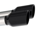 Borla 2020 Chevrolet Corvette C8 6.2 ATAK 3in Exhaust System Dual Round Rolled A/C Black Chrome Tips thumbnail 3