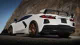Borla 2020 Chevrolet Corvette C8 6.2 ATAK 3in Exhaust System Dual Round Rolled A/C Black Chrome Tips thumbnail 7