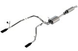 Borla 19-22 RAM 1500 3.6L V6 4DR 140.5/144.6/153.5 WB 2.25in S-Type Cat-Back - Black Chrome Tip thumbnail 1