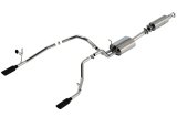 Borla 19-22 RAM 1500 3.6L V6 4DR 140.5/144.6/153.5 WB 2.25in S-Type Cat-Back - Black Chrome Tip thumbnail 9