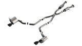 Borla 15-21 Jeep Grand Cherokee SRT 6.4L V8 AWD S-Type Cat-Back Exhaust System - Black Tips T-304SS thumbnail 1