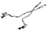 Borla 15-21 Jeep Grand Cherokee SRT 6.4L V8 AWD ATAK Cat-Back Exhaust System - Black Tips T-304SS thumbnail 2