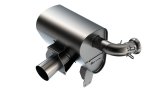 Borla 15-22 Can-Am Maverick X3 900cc Triple Turbo Manifold-Back Exhaust S-Type Muffler -Black Coated thumbnail 1