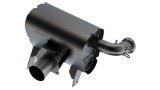 Borla 15-22 Can-Am Maverick X3 900cc Triple Turbo Manifold-Back Exhaust S-Type Muffler -Black Coated thumbnail 2