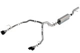 Borla 21-22 Chevrolet Tahoe 6.2L V8 2/4WD 4DR T-304 SS Touring Cat-Back Exhaust w/ Black Chrome Tips thumbnail 1