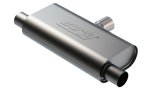 Borla T- Flow Universal Muffler - 2.5in Single Inlet/2.5in Dual Outlet 24in OAL 4.25x9.10x18in Body thumbnail 1