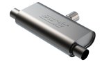 Borla T- Flow Universal Muffler - 2.5in Single Inlet/2.5in Dual Outlet 24in OAL 4.25x9.10x18in Body thumbnail 2