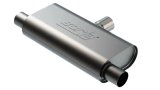 Borla T- Flow Universal Muffler - 2.5in Single Inlet/2.5in Dual Outlet 24in OAL 4.25x9.10x18in Body thumbnail 5