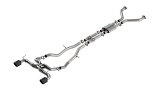 Borla 22-24 Nissan Z 2.5in ATAK Cat Back Exhaust 4.5in Tip - Carbon Fiber Black Anodized thumbnail 1